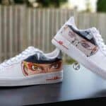 Hand-painted Anime Character AF1 Shoes Anime-inspired custom Nike AF1 sneakers with hand-painted character design.