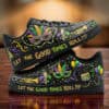 Custom AF1 sneakers with vibrant carnival masks and festive designs.