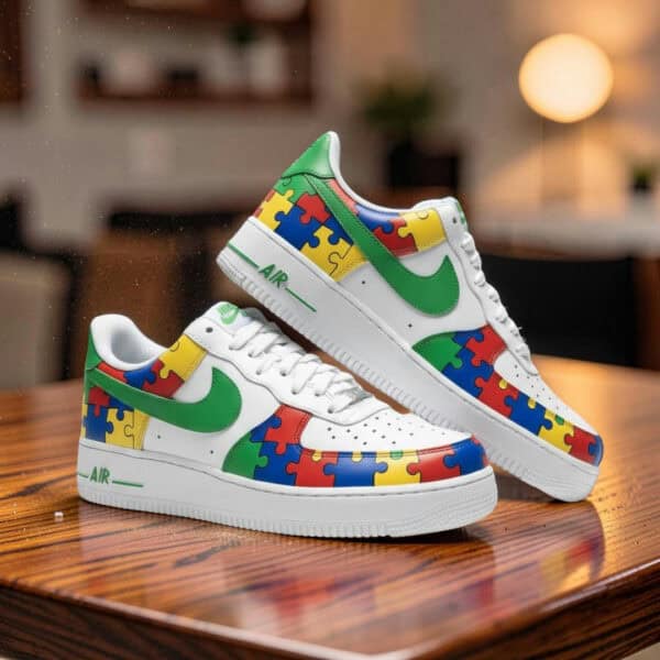 Custom Autism Awareness Shoes for Support and Awareness.