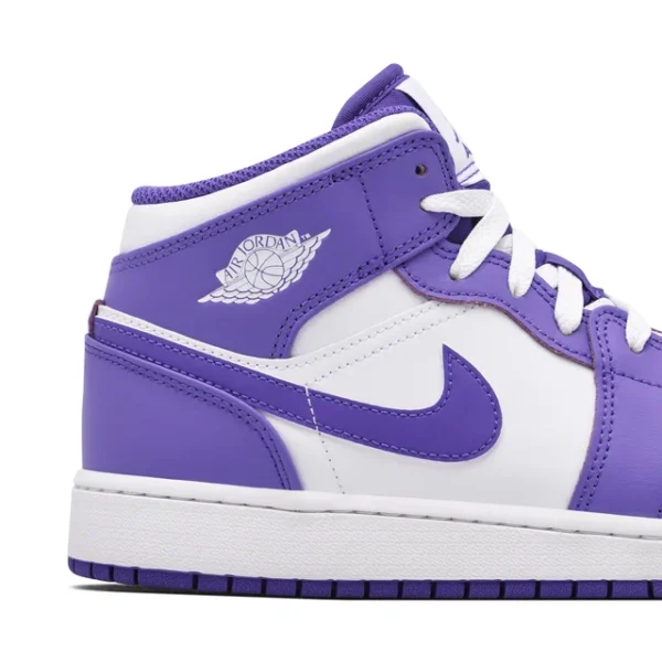 Air Jordan 1 Mid Purple Venom GS
