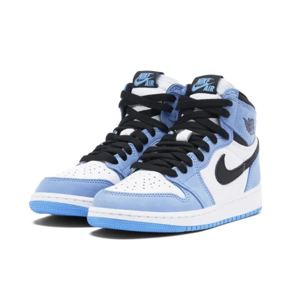 Air Jordan 1 Retro High White University Blue Black GS
