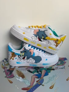 Tom and Jerry Custom Air Force 1 Sneakers – Cartoon Shoes