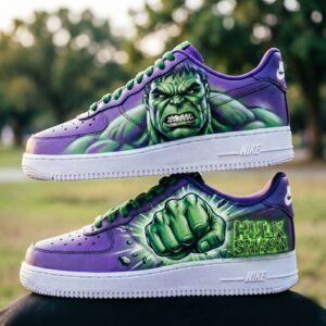 Custom Hand-Painted HULK Air Force 1 Sneakers