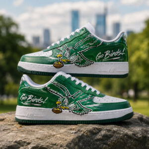 Hand-Painted Philadelphia Eagles AF1 Sneakers