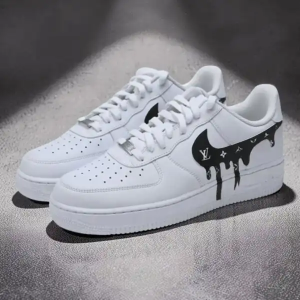 custom lv pattern air force 1 shoes Custom LV Pattern Air Force 1 Shoes