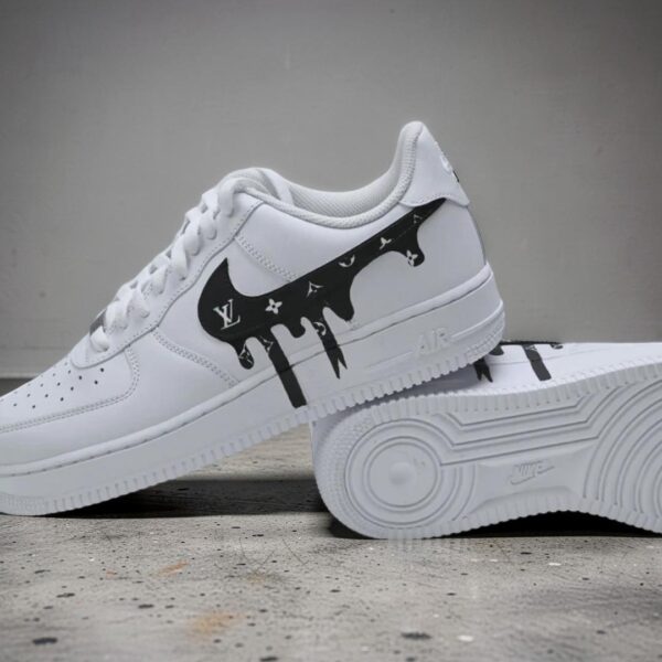 Custom LV Pattern Air Force 1 Shoes