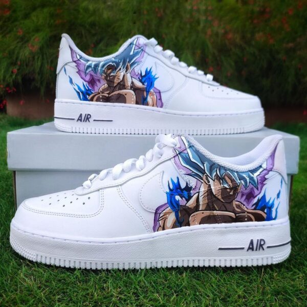 custom goku ultra instinct af1 sneakers – dragon ball z Custom Goku Ultra Instinct AF1 Sneakers – Dragon Ball Z