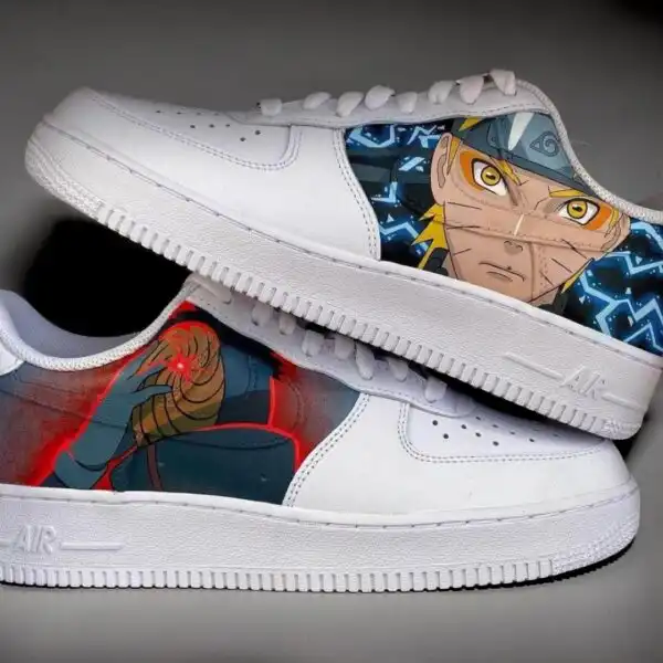 custom obito anime air force 1 sneakers Custom Obito Anime Air Force 1 Sneakers