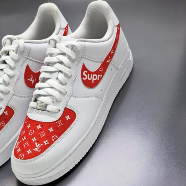 Custom Supreme LV Pattern Air Force 1 Shoes