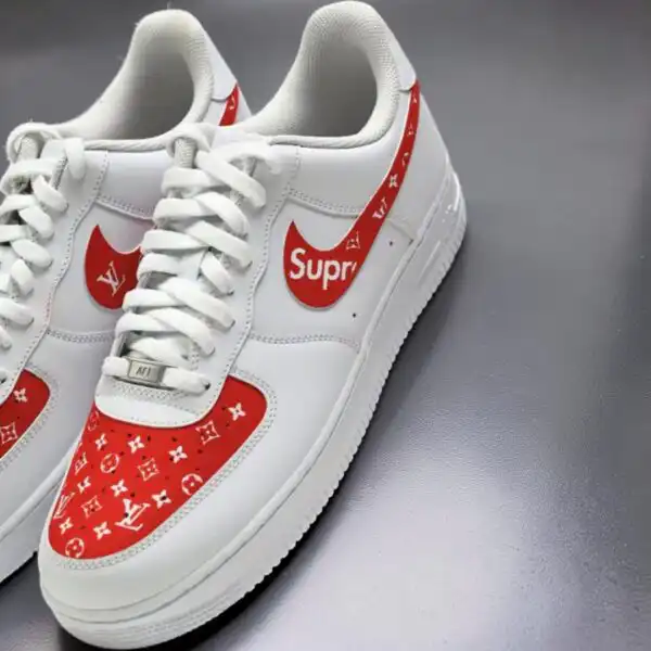 Custom Supreme LV Pattern Air Force 1 Shoes