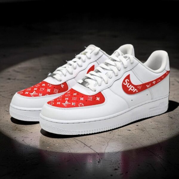 Custom Supreme LV Pattern Air Force 1 Shoes