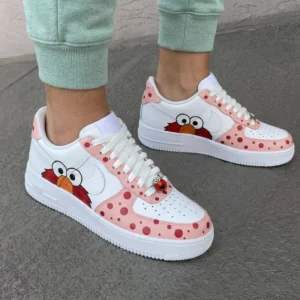 Elmo Custom Air Force 1 Sneakers – Cartoon Shoes