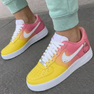 Hello Kitty Custom Air Force 1 Sneakers – Cartoon Shoes