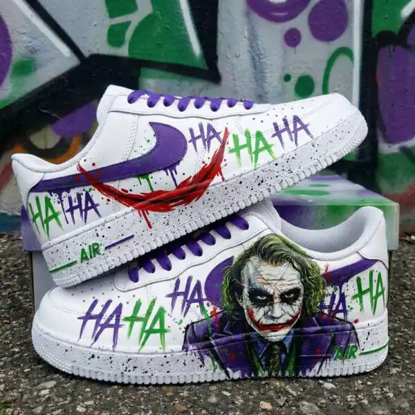 Custom Hand-Painted Joker AF1 Sneakers