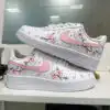 custom cherry blossom af1 sneakers