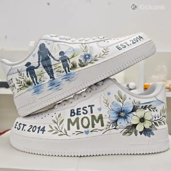 custom hand painted best mom af1 shoes (1)