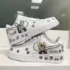 custom hand painted pet portrait af1 sneakers