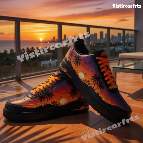 custom tropical sunset air force 1 shoes custom tropical sunset air force 1 shoes