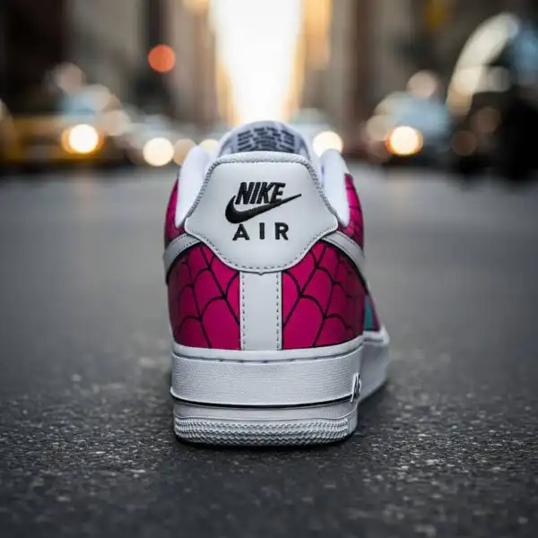 hand painted pink spider man af1 sneakers (2)