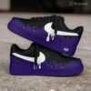 custom air force 1 purple black drip sneakers (5)