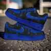 custom black blue drip air force 1 sneakers (1)