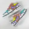 custom colorful drip air force 1 sneakers (3)