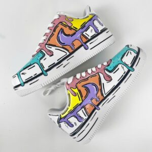 Custom Colorful Drip Air Force 1 Sneakers custom colorful drip air force 1 sneakers (3)