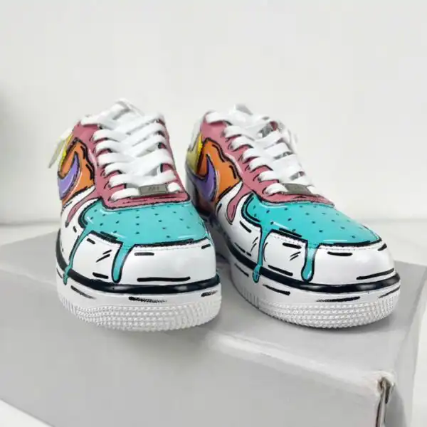 custom colorful drip air force 1 sneakers (5)
