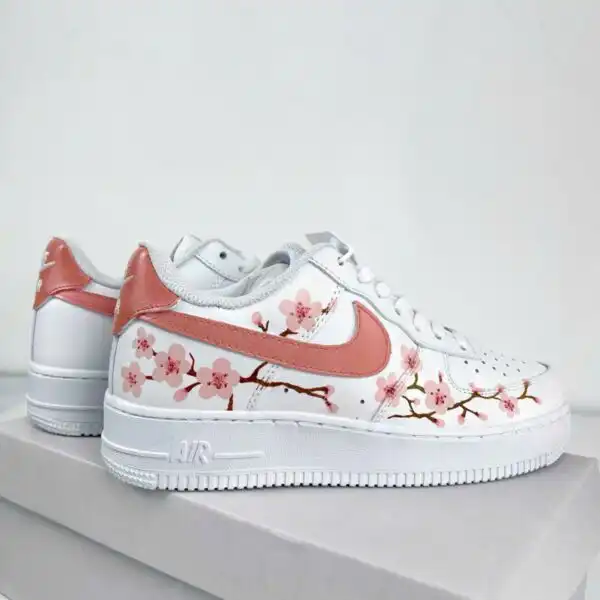 custom hand painted cherry blossom af1 sneakers (1)