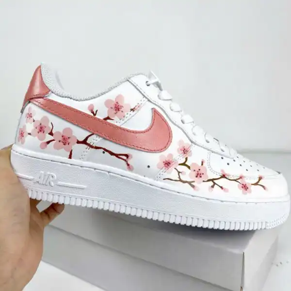 custom hand painted cherry blossom af1 sneakers (3)