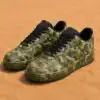 custom hand painted military camo af1 shoes