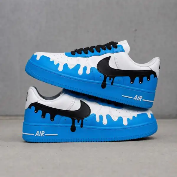 Home custom hand painted drip air force 1 shoes (2)