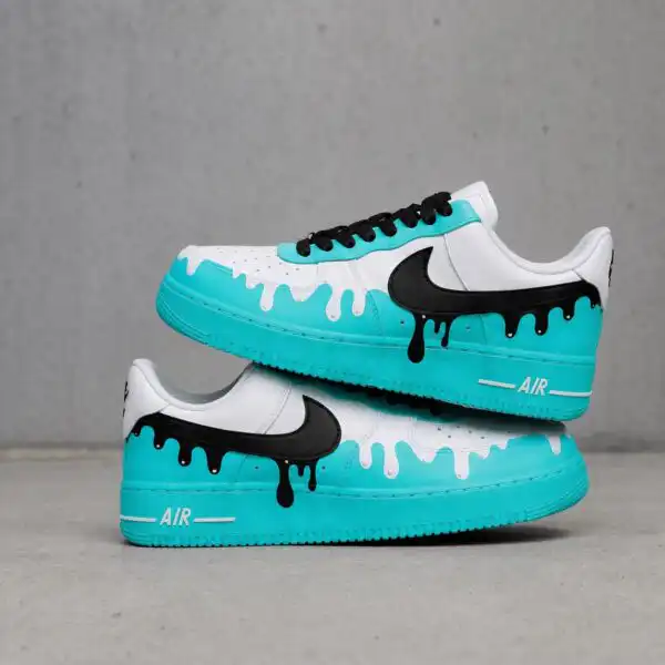custom hand painted drip air force 1 shoes (5)