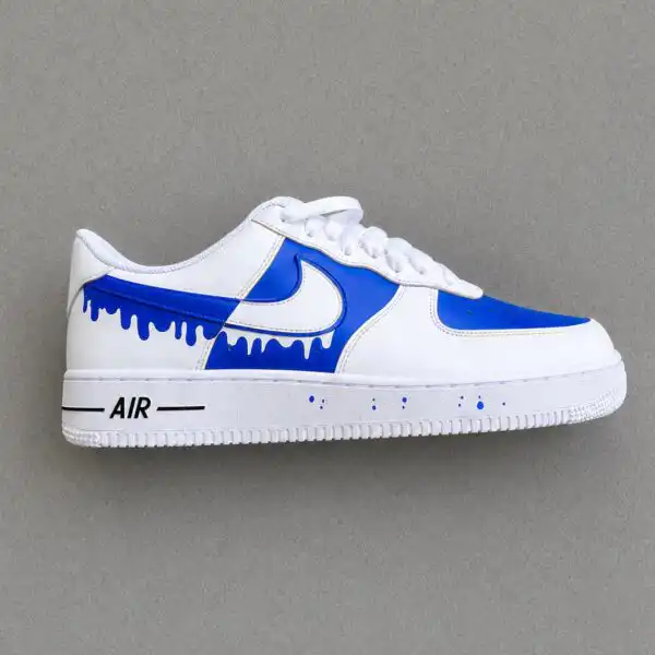 custom hand painted minimalist drip af1 shoes (10)