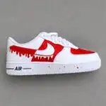 custom hand painted minimalist drip af1 shoes (2)