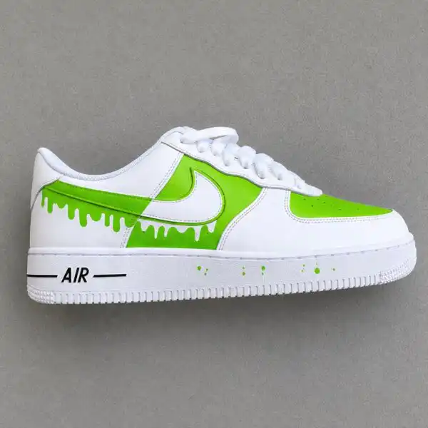 custom hand painted minimalist drip af1 shoes (4)