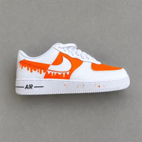 custom hand painted minimalist drip af1 shoes (5)
