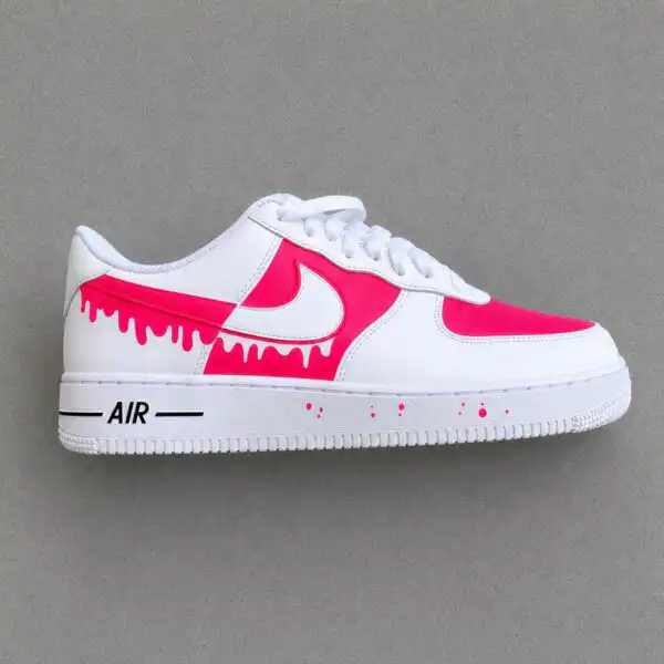 custom hand painted minimalist drip af1 shoes (8)