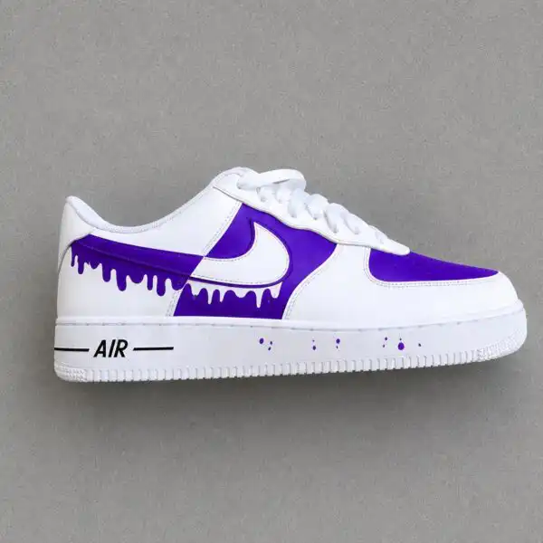 custom hand painted minimalist drip af1 shoes (9)