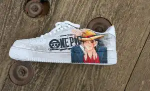 Custom One Piece AF1 Sneakers, Hand Painted Luffy Shoes custom one piece af1 sneakers, hand painted luffy shoes (2)
