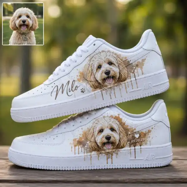 custom pet portrait af1 sneakers (4)