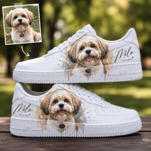 Custom Pet Portrait AF1 Sneakers custom pet portrait af1 sneakers (5)