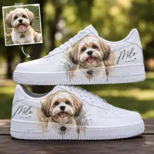Custom Pet Portrait AF1 Sneakers custom pet portrait af1 sneakers (5)