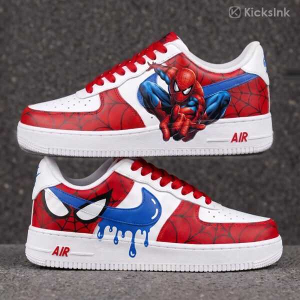 custom spider man af1 sneakers, superhero shoes (2)