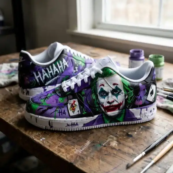 hand painted custom joker air force 1 sneakers (1)