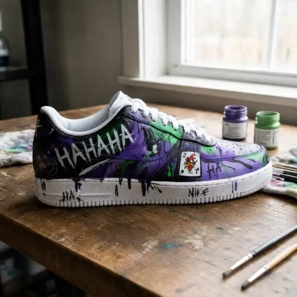 hand painted custom joker air force 1 sneakers (3)