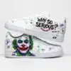 joker hand painted air force 1 custom, why so serious sneakers (1)