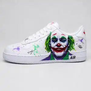 Joker Hand Painted Air Force 1 Custom, Why So Serious Sneakers joker hand painted air force 1 custom, why so serious sneakers (3)