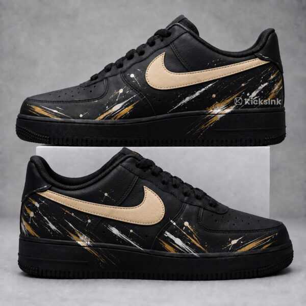 Home new orleans football custom af1 sneakers, hand painted game day sneakers (1)