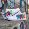 personalized name street art shoes, custom graffiti af1 sneakers (1)